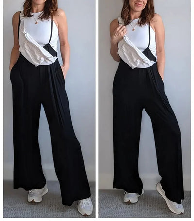 Laura - Women's Casual Sleeveless Jumpsuits Adjustable Spaghetti Straps