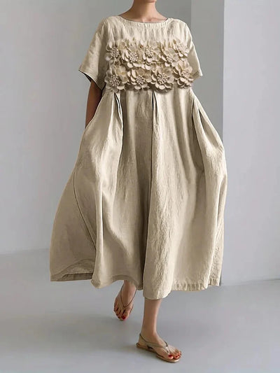 Anna - Women's Casual Floral Print Dress