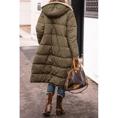 Alicia - Urban jacket with hood and contrasting collar