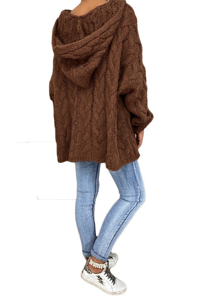 Charo - Hooded Knit Sweater