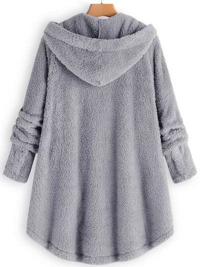 Monochromatic Corduroy Sweatshirt Jacket with a Loose Fit for Maximum Comfort