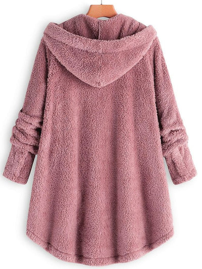 Monochromatic Corduroy Sweatshirt Jacket with a Loose Fit for Maximum Comfort