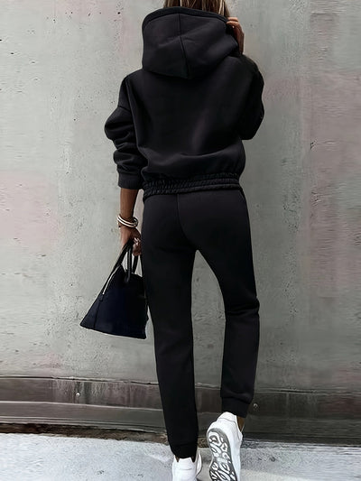 Modern women's sweatshirt and pants set ideal for casual wear