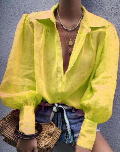 Elegant V-neck blouse for a stylish look