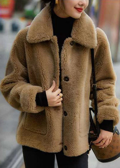 Reversible Peter Pan Collar Coat - Italian Style for Winter
