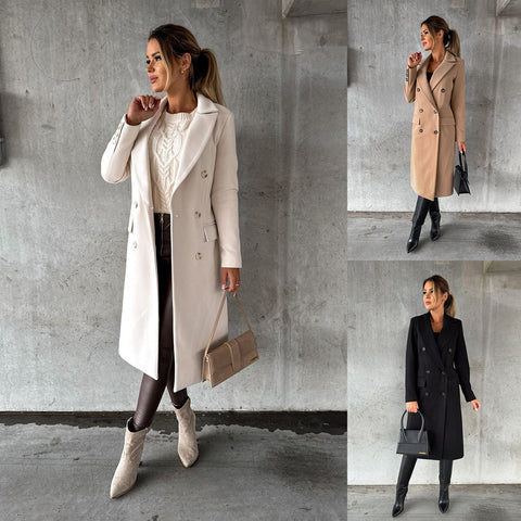 Women's Elegant Casual Coat – Perfect for Fall and Winter