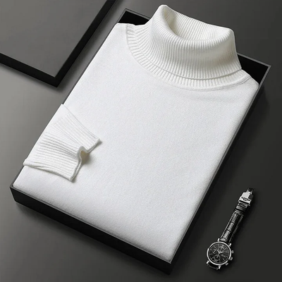 Fitted turtleneck sweater for autumn and winter