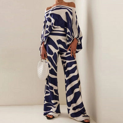 Women's one-sleeve wide-leg jumpsuit with elegant design and modern style