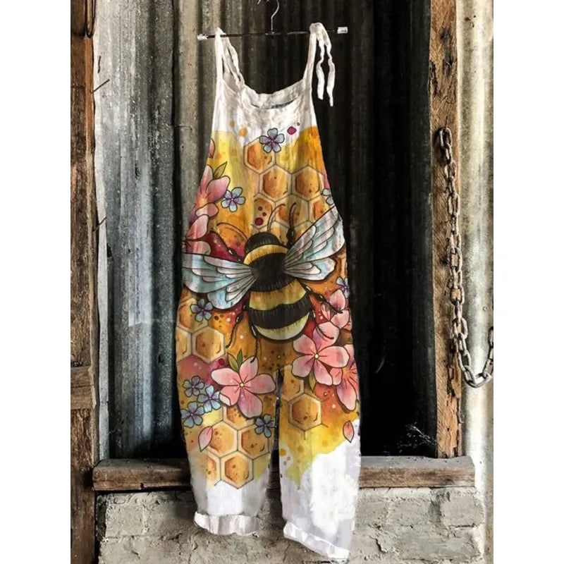 Maria - Sleeveless midi dress with Japanese floral print