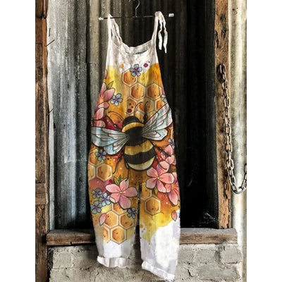 Maria - Sleeveless midi dress with Japanese floral print