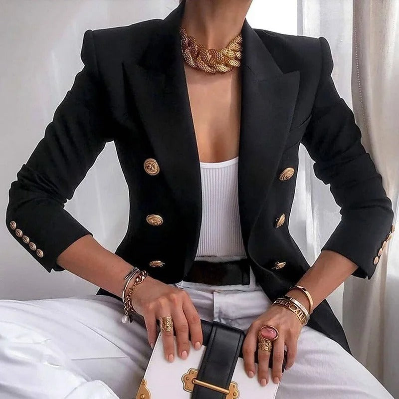 Victoria - Elegant Long Sleeve Blazer for Women