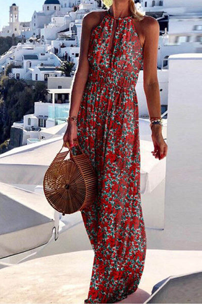 Hanna - Printed round neck dress