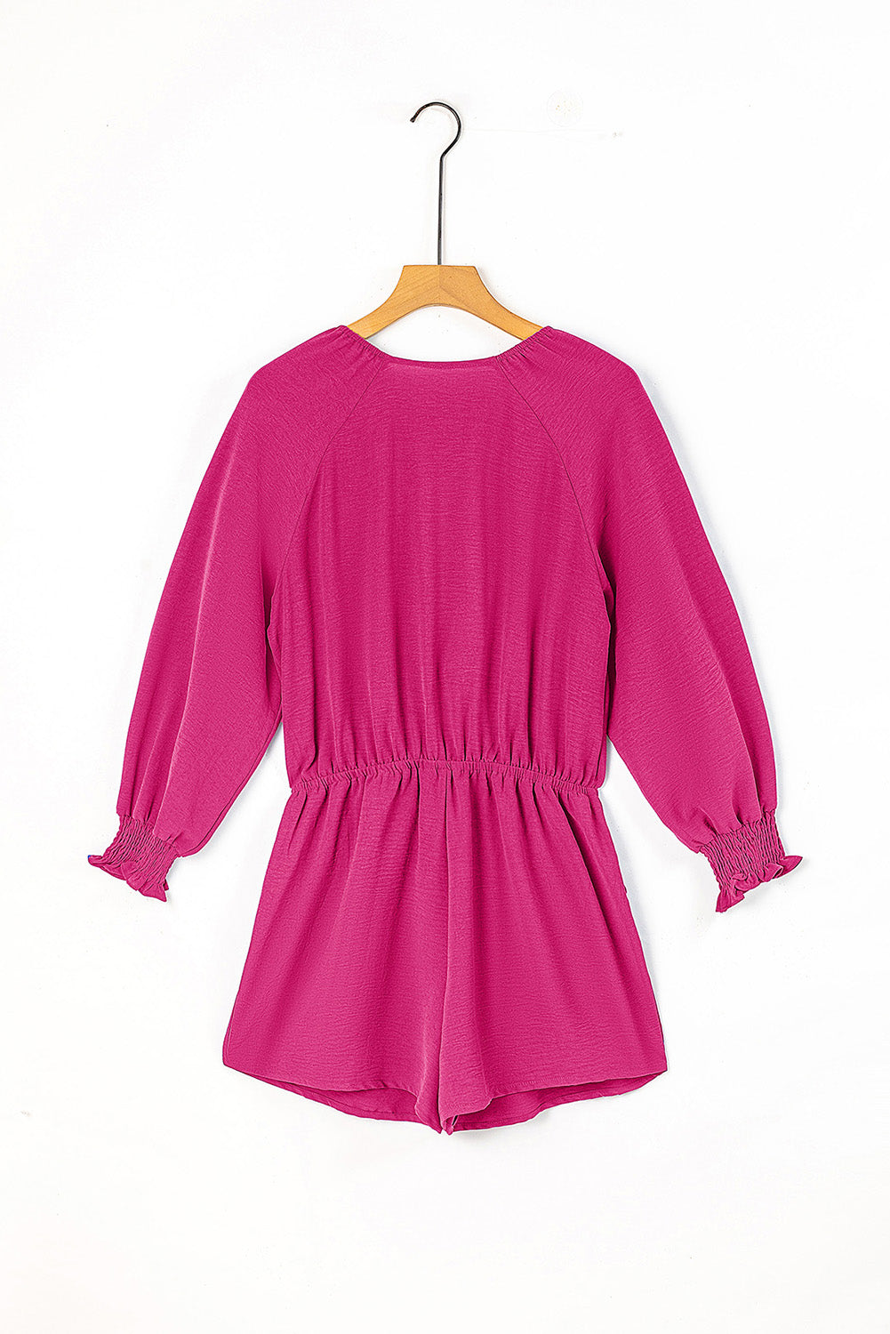 Linda - Deep V-neck Jumpsuit with Tied Ruffle Sleeves
