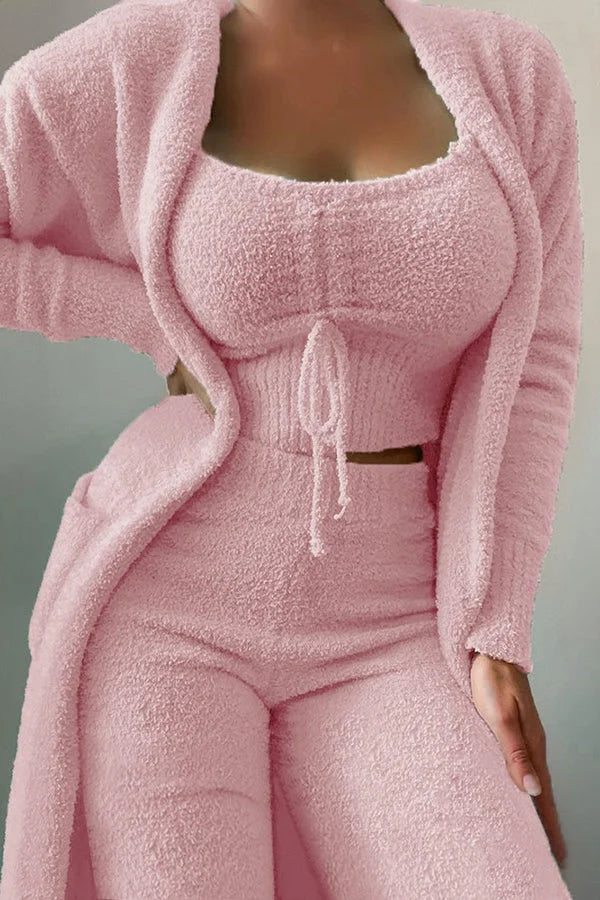 Cozy A La Mode 3-Piece Fleece Pajama Set