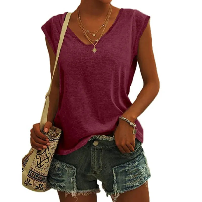 Emma - V-neck knit top