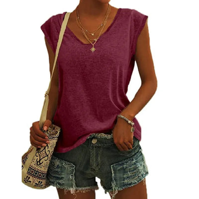 Emma - V-neck knit top