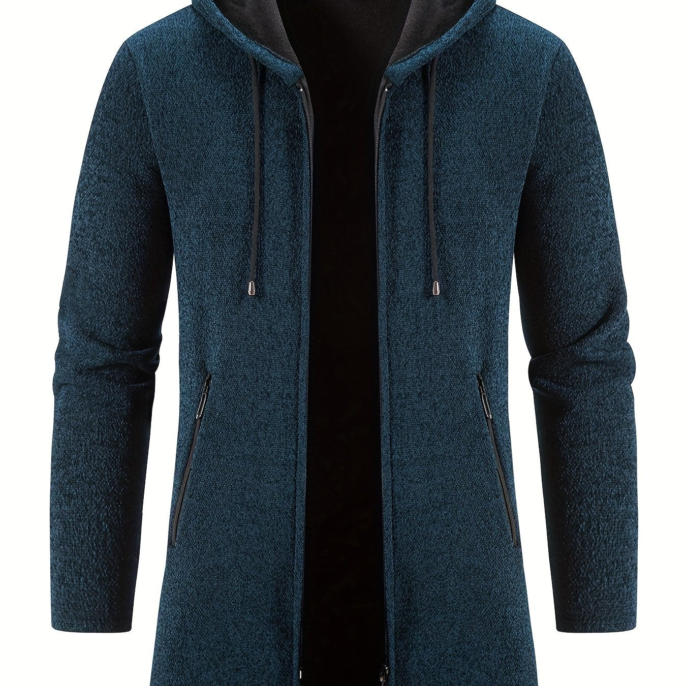 Cozy long hooded cardigan for men for spring and autumn