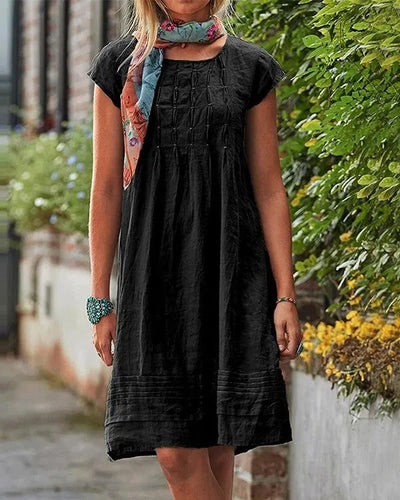 Julia - Women's Vintage Casual Solid Linen Dresses