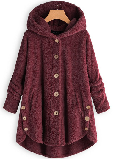 Monochromatic Corduroy Sweatshirt Jacket with a Loose Fit for Maximum Comfort
