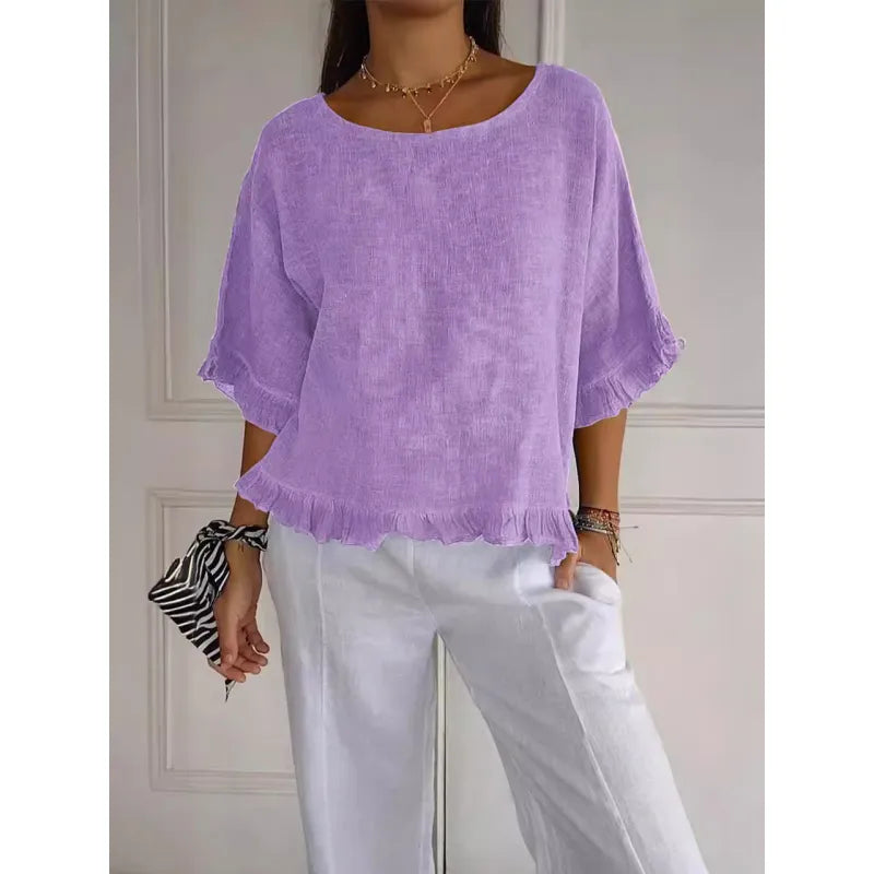 Gina - Casual round neck t-shirt