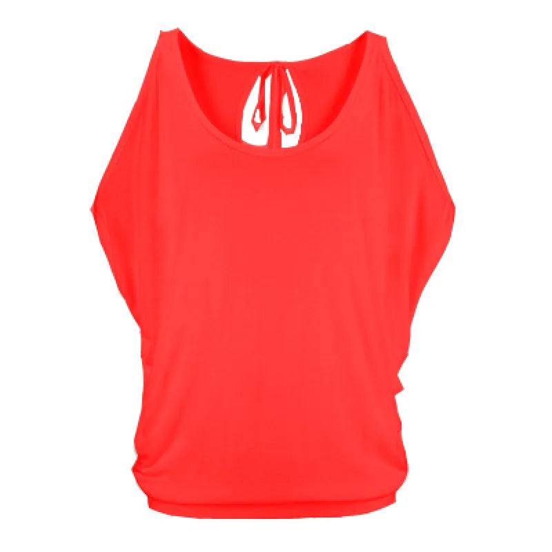 Camila - Blouse with open sleeves and round neck