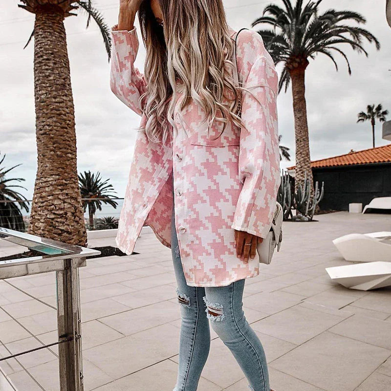Elegant Women's Trench Coat for Fall and Winter | Casual Long-Sleeved Turn-Down Collar Jacket
