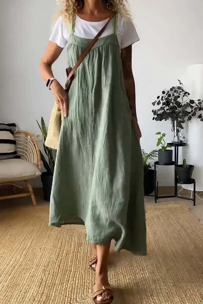 Virginia - Casual loose dress with straps