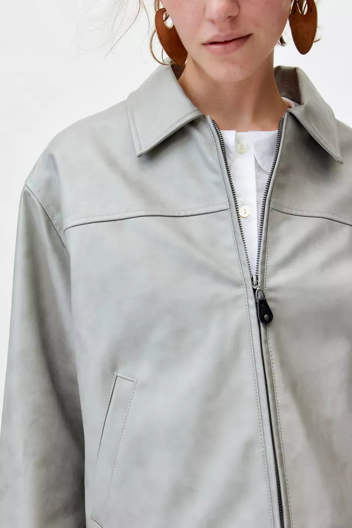 Elegant Women's Jacket - Biker Style Coat