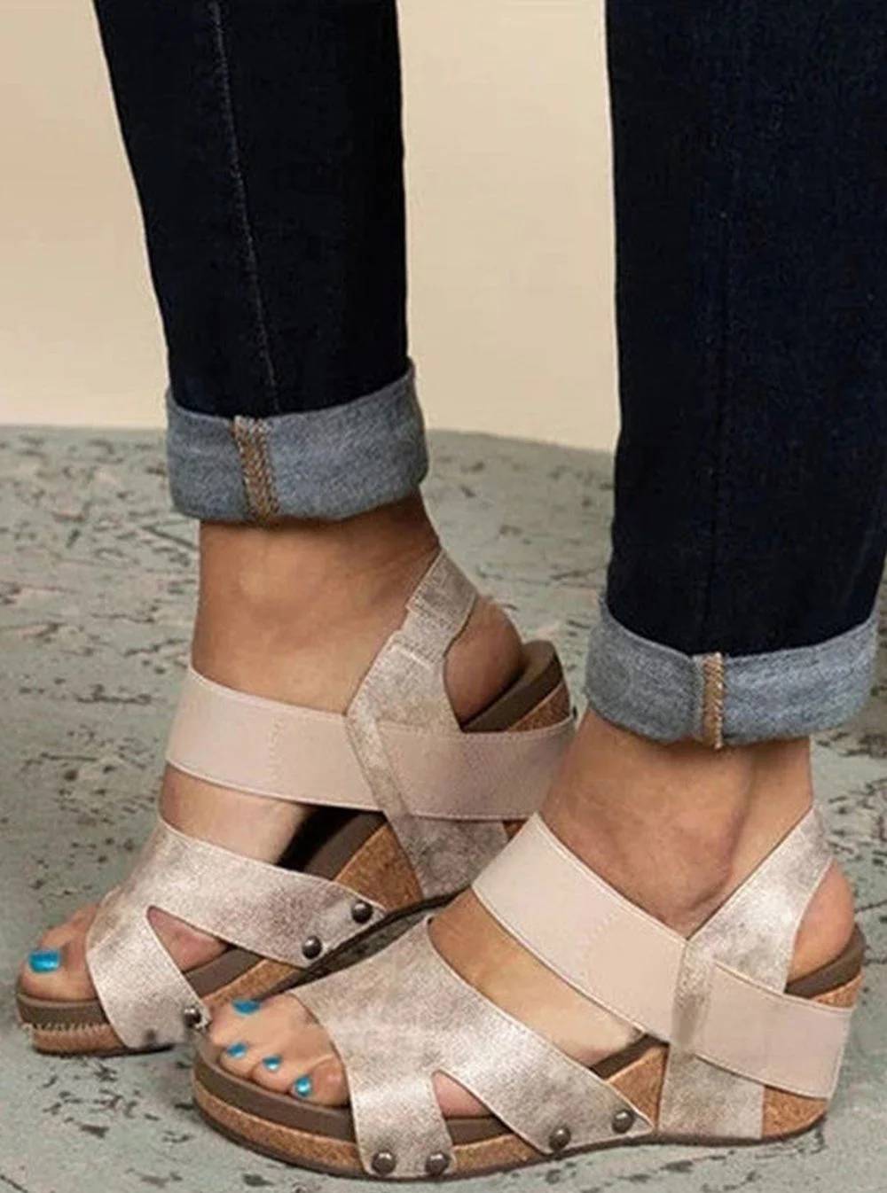 Vitoria - Open-toe wedge sandals