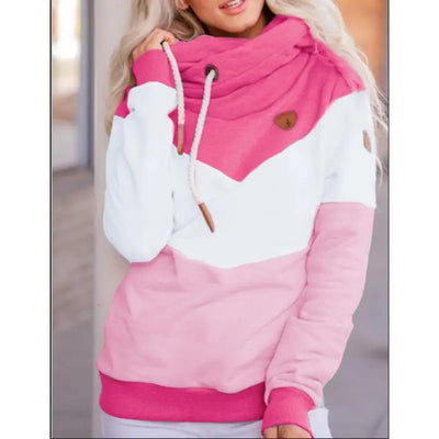 Comfortable long-sleeved hooded sweater for relaxing