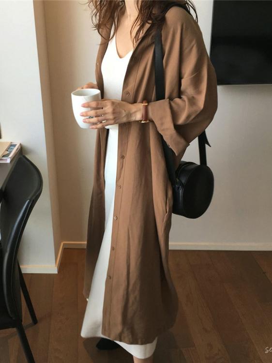 Abigail - Effortlessly Chic Draped Long Coat