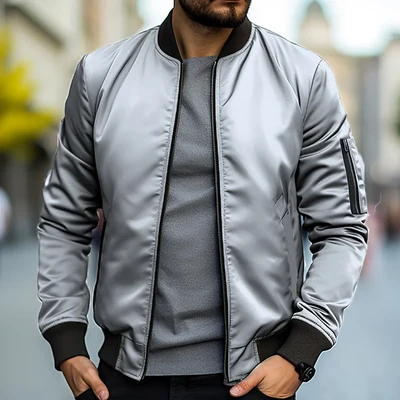 Stylish men's bomber jacket for a modern look