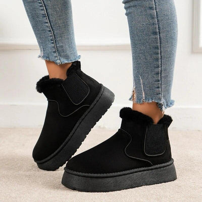 Modern and cozy women's boots for cold days.