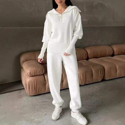 Two-Piece Set: Half-Zip Sweatshirt and Sweatpants