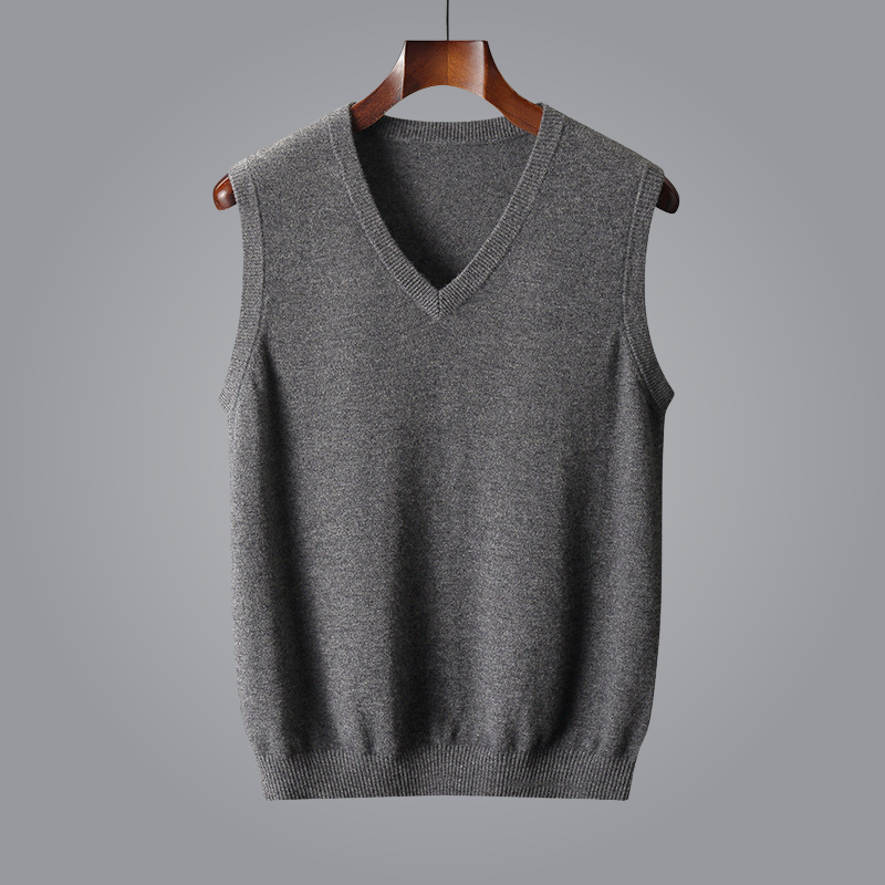 Women's V-neck Sleeveless Vest Modern Casual Style