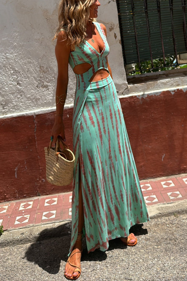 Chloe - Eleanor Tie-Dye Stretch Cut-Out Dress