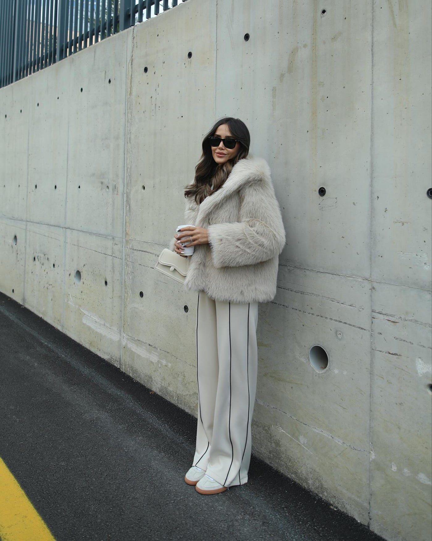 Elegant Women's Coat with High Collar - Ideal for Any Occasion
