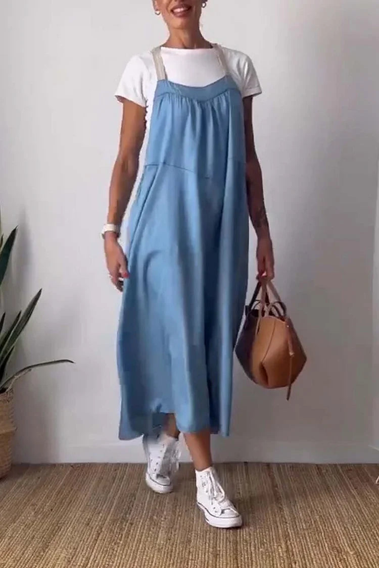 Virginia - Casual loose dress with straps