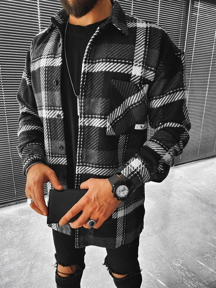 Checkered Jacket with Urban Style
