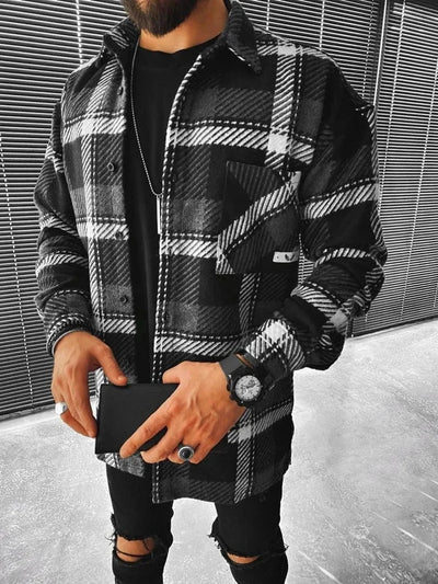 Checkered Jacket with Urban Style