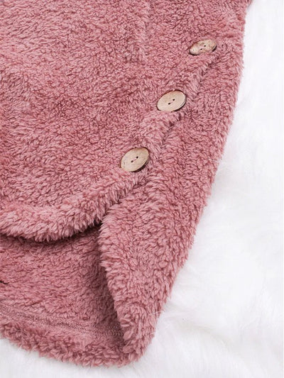 Monochromatic Corduroy Sweatshirt Jacket with a Loose Fit for Maximum Comfort
