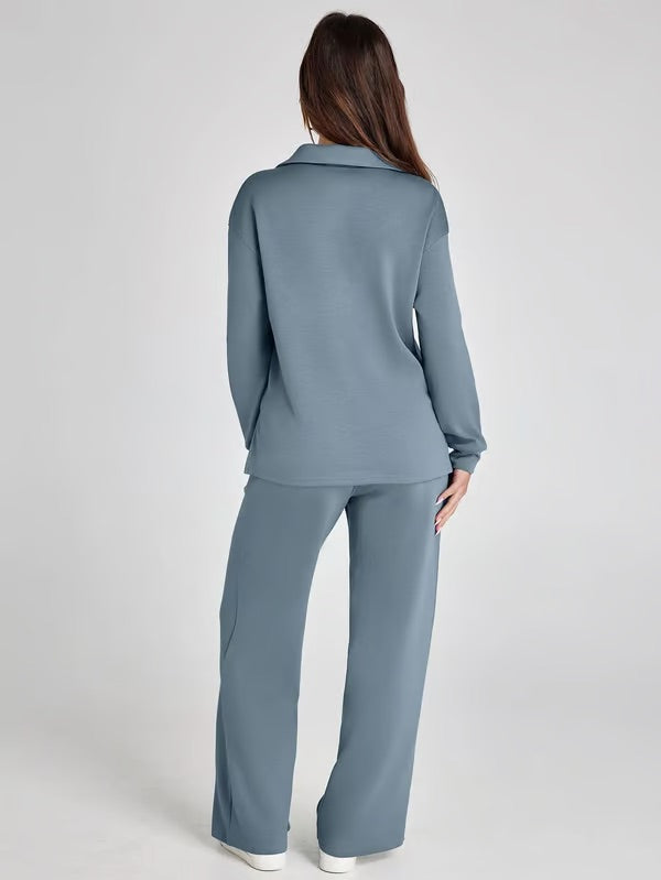 Women's 2-Piece Long Sleeve Casual Set – Relaxed and Comfortable Style