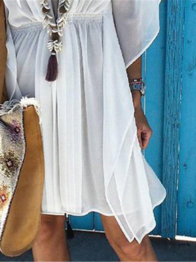 Gala - Women's summer dresses with asymmetrical updo for the beach