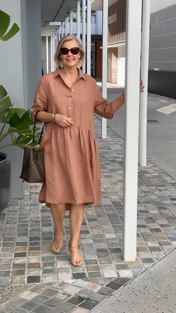 Lana - New Women's Casual Cotton Linen Dress