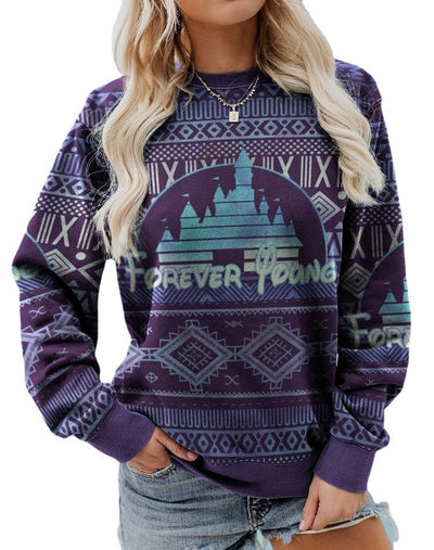 Spectacular and modern sweater with a bright print