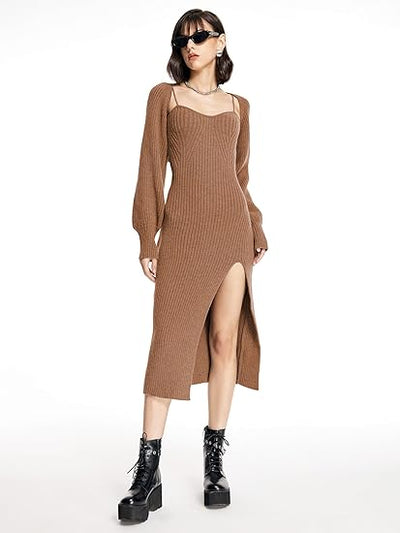 Women's lightweight spring midi dress