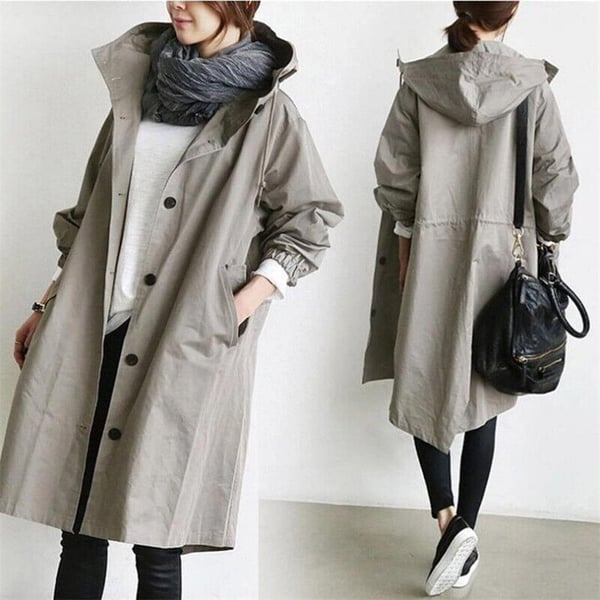 Oversized Hooded Windbreaker Jacket: Stylish and Practical