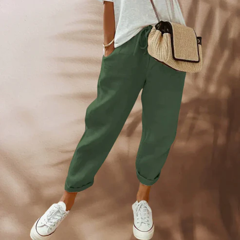 Hattie - Fashionable linen trousers