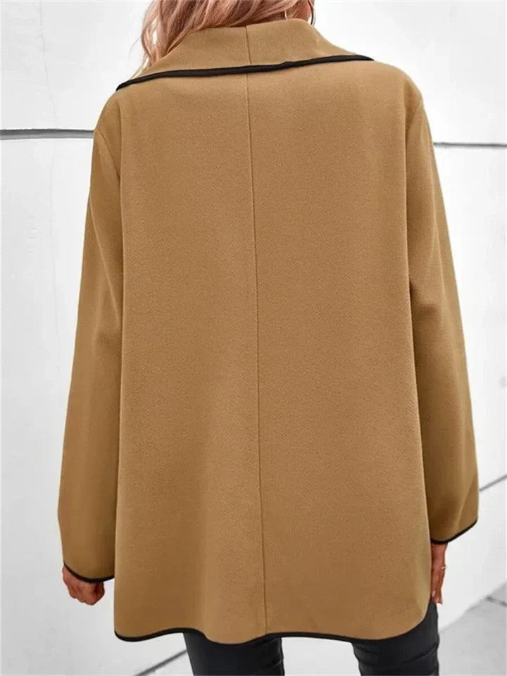 Fashionable coat for the autumn-winter wardrobe with an original design