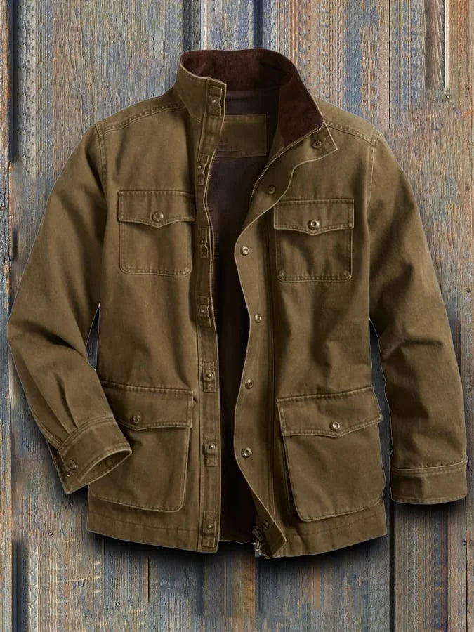 Stylish Men's Hooded Coat - Ideal for All Seasons and Outdoor Activities